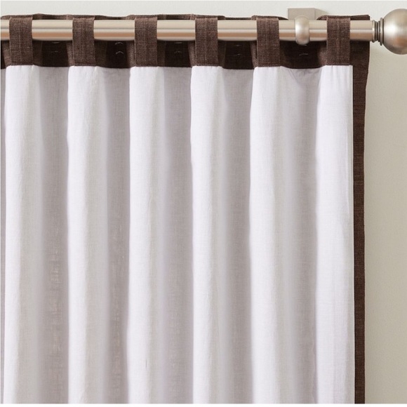 Pottery Barn Emery Linen Curtain in Expresso 100x84 - Picture 7 of 10